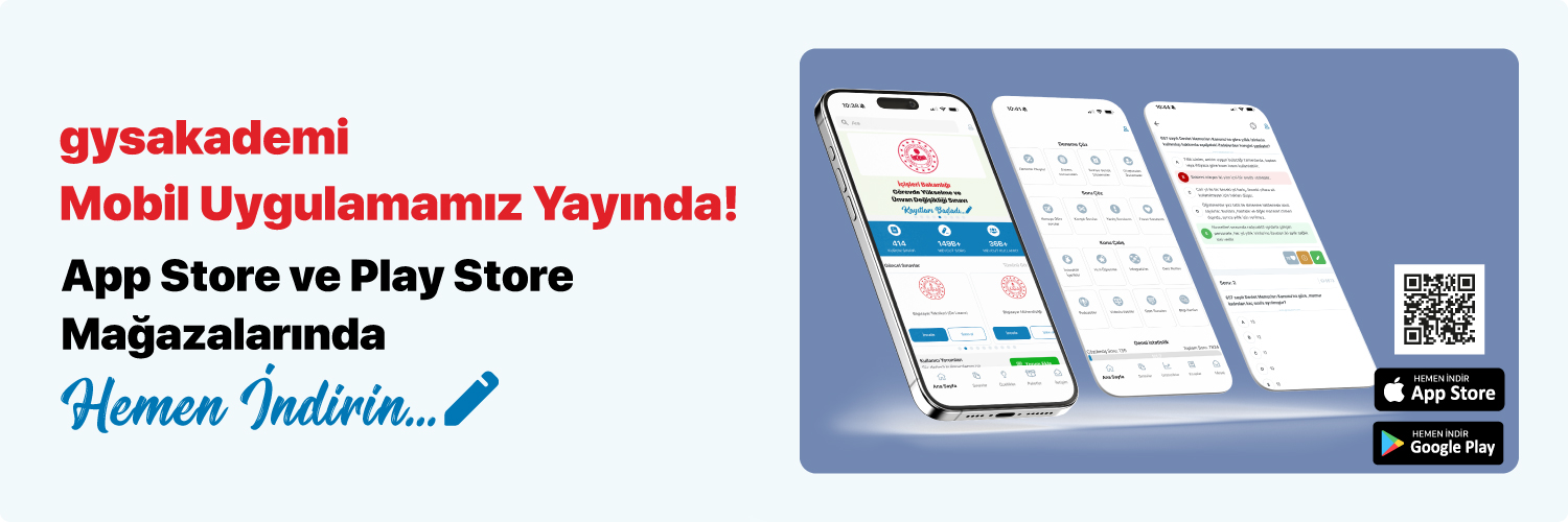 gysakademi Mobil Uygulamamız Yayında!