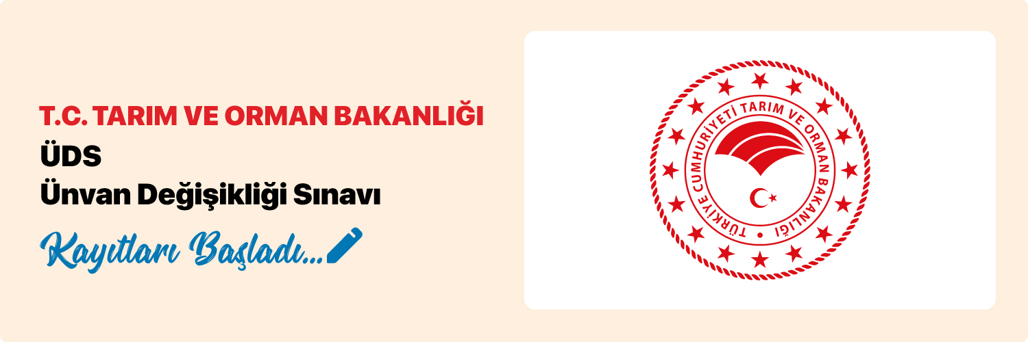 T.C. Tarım ve Orman Bakanlığı Ünvan Değişikliği Sınavı